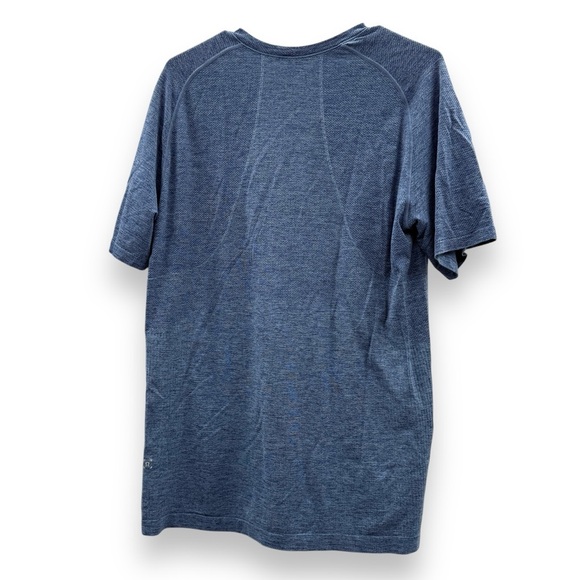 Lululemon Metal Vent Tech Short Sleeve Shirt in Dark Blue Sz L - Picture 4 of 9